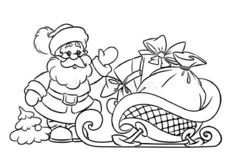 Варежка раскраска