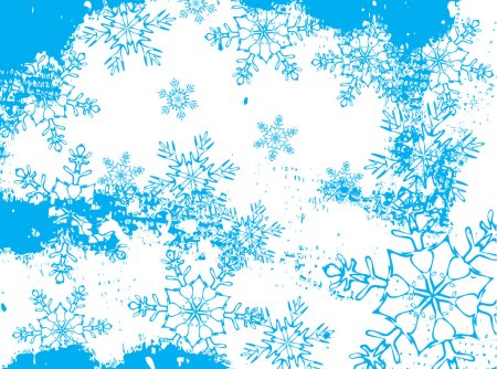 Фон снежинки