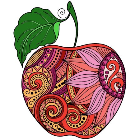 Стилизованное яблоко