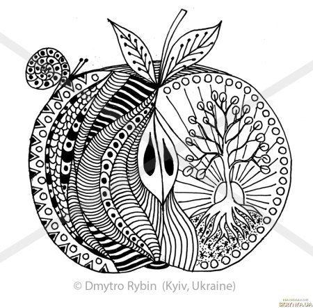 Фрукты в графике