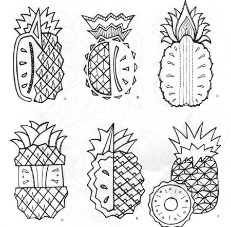 Стилизация фруктов