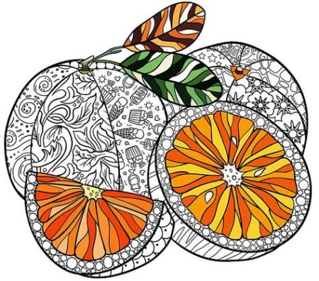 Стилизованные фрукты