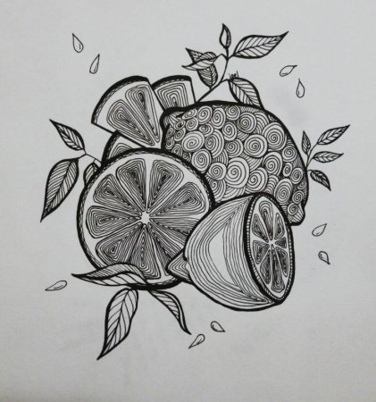 Стилизованные фрукты