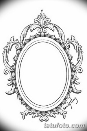 Овальная рамка Барокко