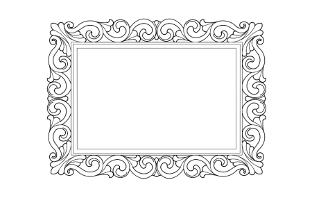Трафареты рамок для фотографий