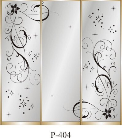 Пескоструйный орнамент на стекле