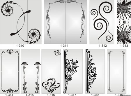 Пескоструйный орнамент на стекле