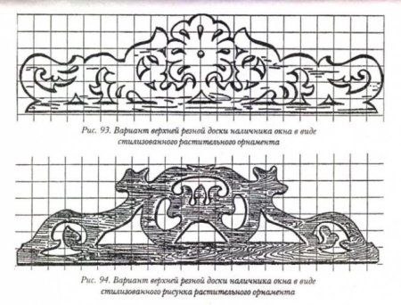 Наличники на окна деревянные чертежи