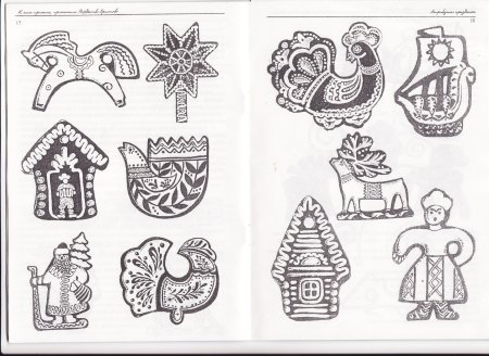 Традиционная роспись козули Архангельские