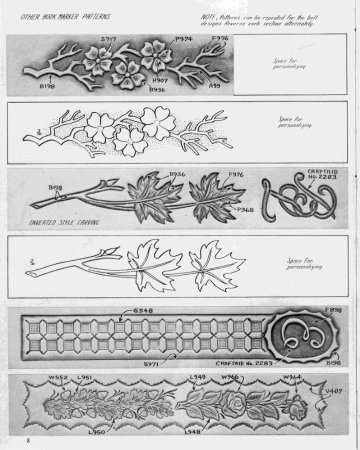Схемы узоры тиснения по коже
