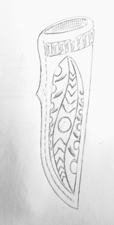 Рисунок на ножнах