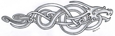 Кельтский дракон символы викингов