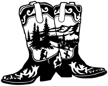 Татарские сапоги раскраска