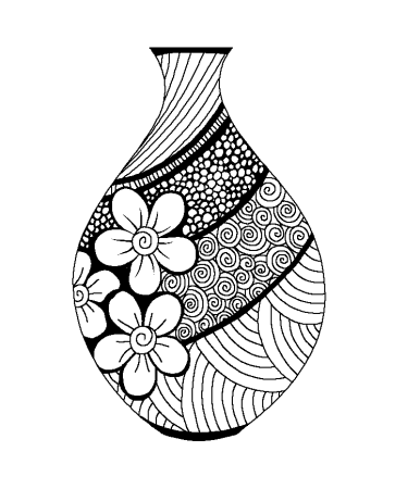 Стилизация вазы