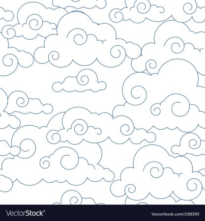 Бесшовный паттерн облака