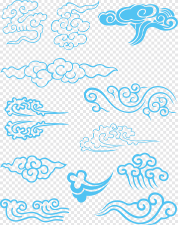 Орнамент узор облаков