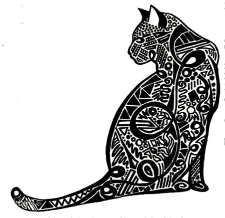 Раскраски для девочек антистресс кошки