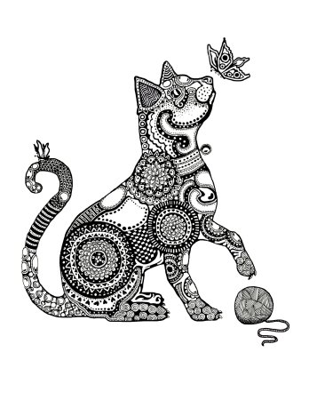 Кошка стилизация