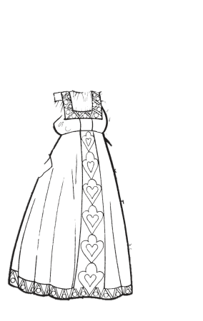 Сарафан раскраска