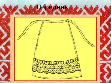 Передник с Мордовским орнаментом