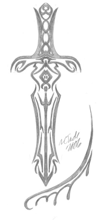 Кинжал эскиз