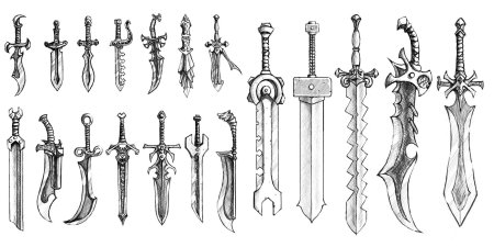 Скандинавский меч орнамент