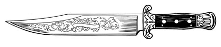 Кинжал раскраска