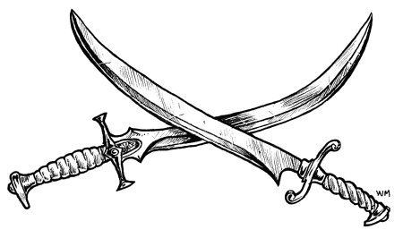 Клинок трафарет