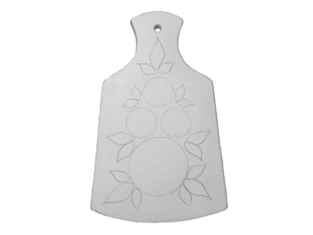 Рис. "Разделочная доска" Городецкая роспись