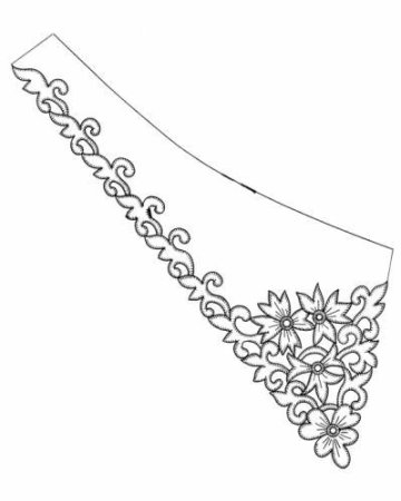 Узор для воротничка вышивка