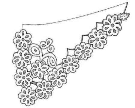 Узоры для вышивки воротника