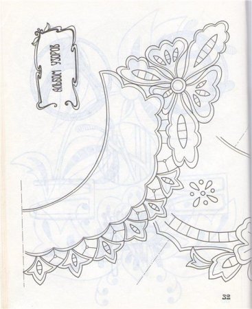 Вышивка Ришелье воротники схемы