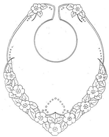 Вышивка Ришелье воротники схемы