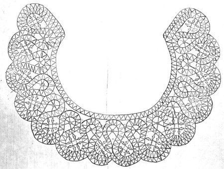 Вологодское кружево воротник сколок