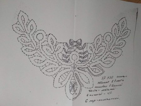 Колье Вологодское кружево сколок