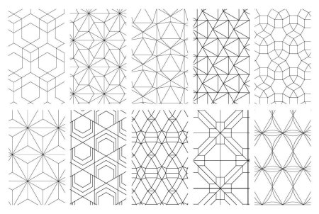 Сетчатый геометрический орнамент