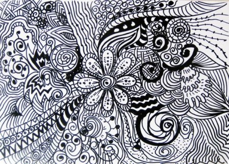 Дудлинг техника рисования