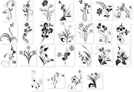 Контурные узоры на ногтях