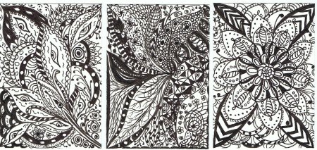 Рисунки узоры гелевой ручкой