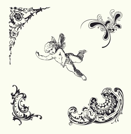 Легкий винтажный орнамент