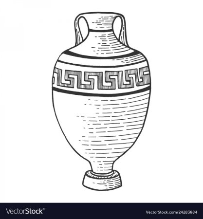 Раскраска вазы для детей