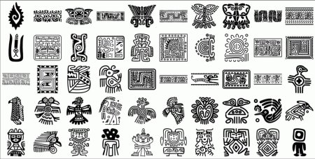 Орнаменты ацтеков Майя инков