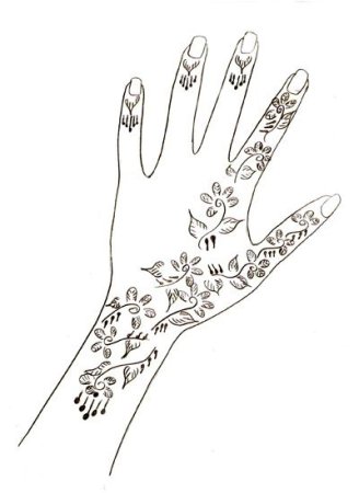 Эскизы для рисования хной