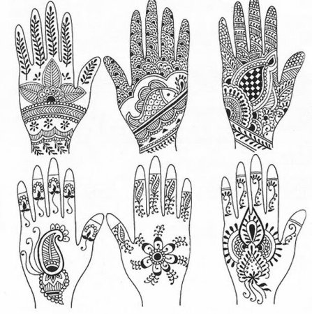 Рисунки хной эскизы