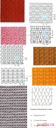 Схемы вязания крючком плотная вязка