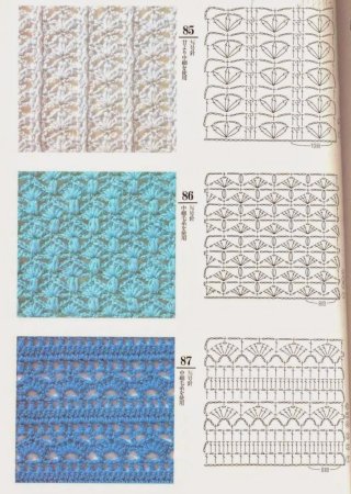 Плотные узоры крючком