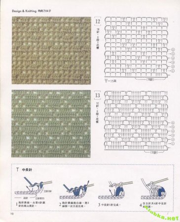 Схемы вязания крючком плотная вязка