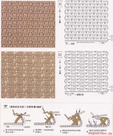 Плотное вязание крючком схемы