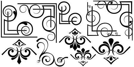 Ленточный узор