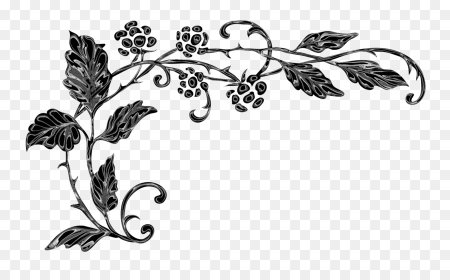 Растительный орнамент угловой